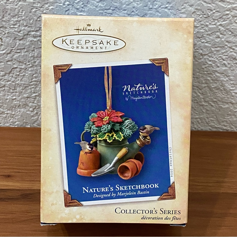 Vintage 2004 HALLMARK Keepsake Nature’s Sketchbook Marjolein Bastin Ornament
